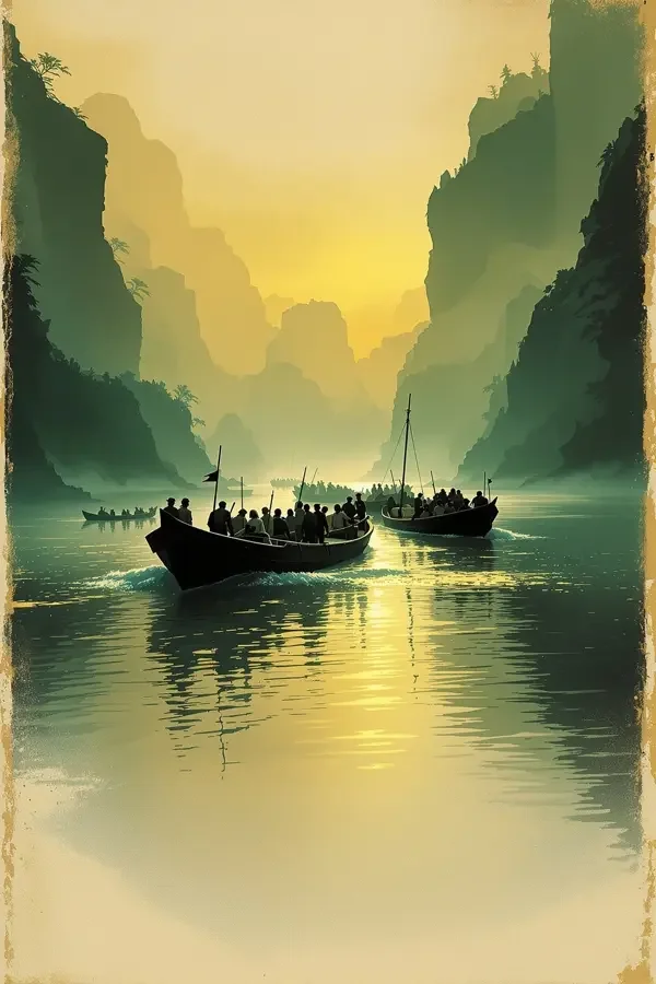 长河渡口评分海报 - 91影视